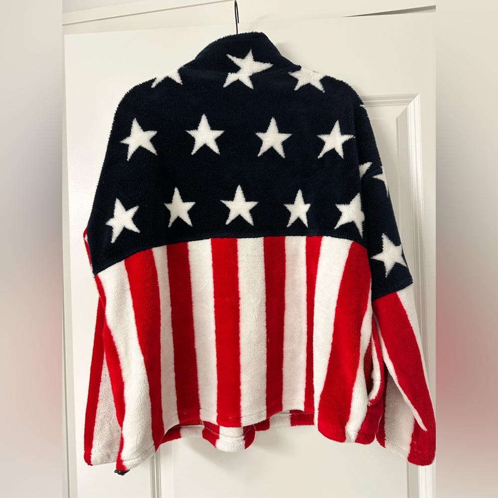 American Flag Soft Zip Pullover - image 2